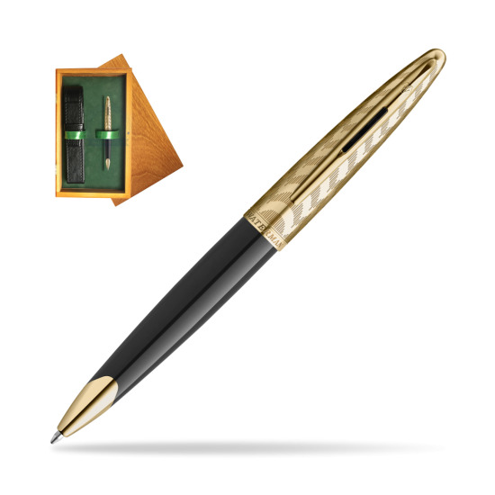 Długopis Waterman Carène OPERA Collection w pudełku drewnianym Honey Single Zieleń