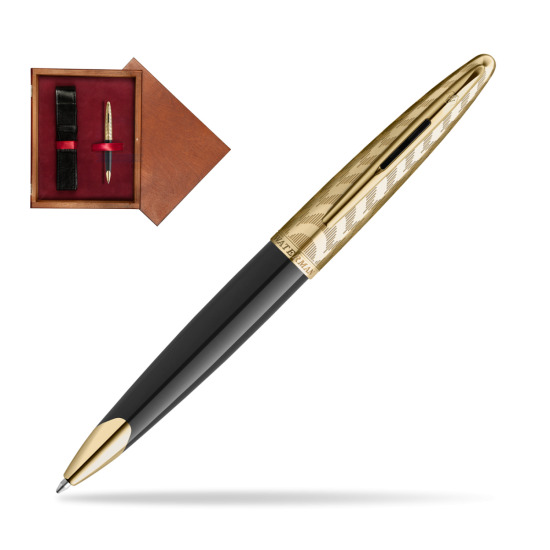 Długopis Waterman Carène OPERA Collection w pudełku drewnianym Mahoń Single Bordo
