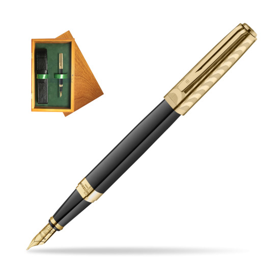 Pióro wieczne Waterman Exception OPERA Collection 18K w pudełku drewnianym Honey Single Zieleń