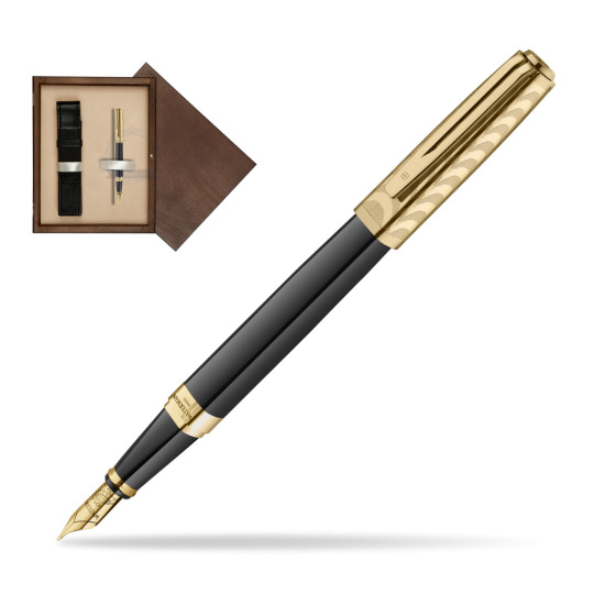 Pióro wieczne Waterman Exception OPERA Collection 18K w pudełku drewnianym Wenge Single Ecru