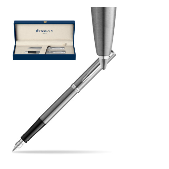 Zestaw prezentowy pióro wieczne + długopis Waterman IMPRESSION Stal CT