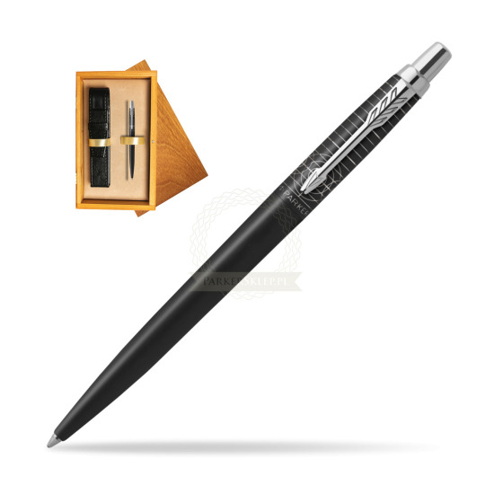 Długopis Parker Jotter XL LEGACY OF FLIGHT w pudełku drewnianym Honey Single Ecru