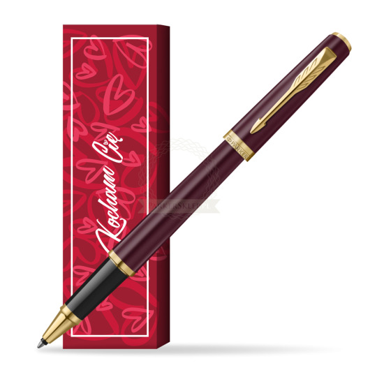 Pióro kulkowe Parker MERIDIAN Red GT w obwolucie Kocham Cię