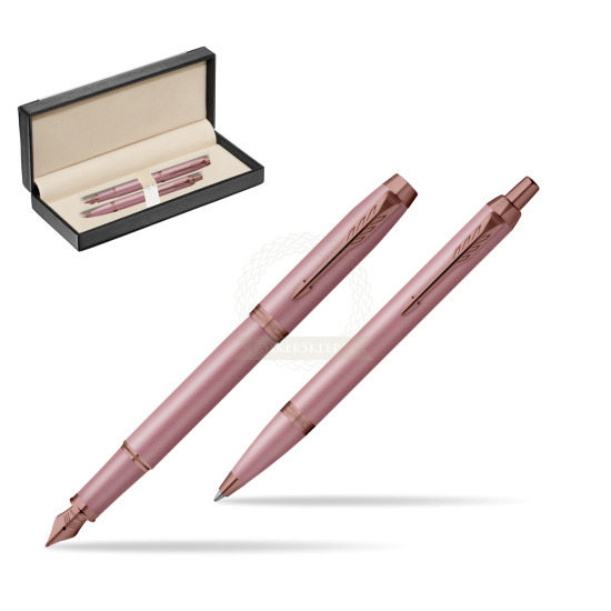 Zestaw Parker Pióro wieczne + Długopis IM RITUALS MAUVE w pudełku classic black