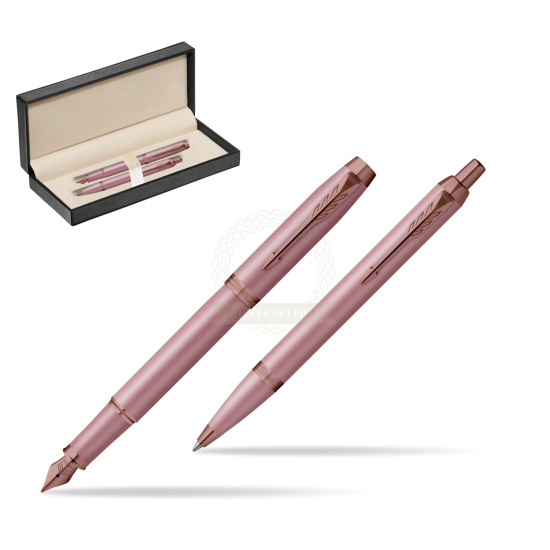 Zestaw Parker Pióro wieczne + Długopis IM RITUALS MAUVE w pudełku classic pure black