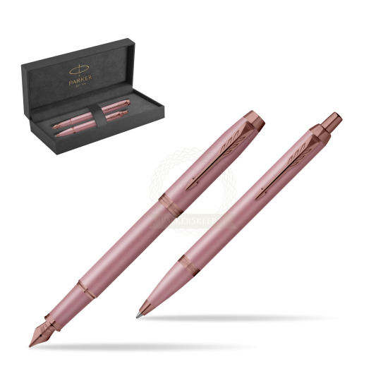 Zestaw Parker Pióro wieczne + Długopis IM RITUALS MAUVE w pudełku prezentowym Parker Prestige