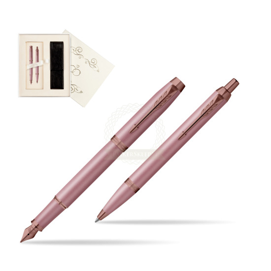 Zestaw Parker Pióro wieczne + Długopis IM RITUALS MAUVE w pudełku Ślub