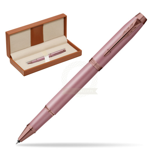 Pióro kulkowe Parker IM RITUALS MAUVE w pudełku classic brown