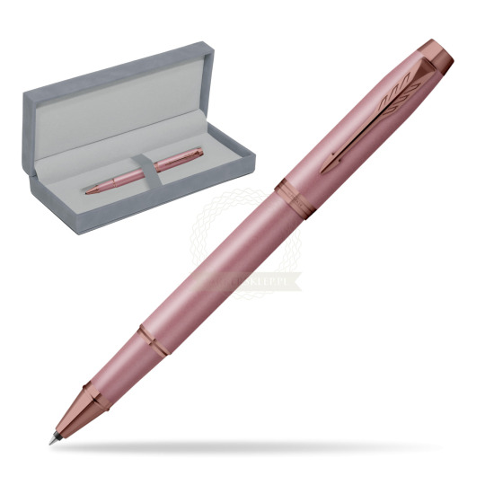 Pióro kulkowe Parker IM RITUALS MAUVE w szarym szarymszarymszarympudełku zamszowym