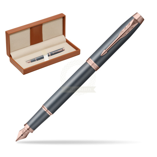 Pióro wieczne Parker IM TURQUOISE SLATE w pudełku classic brown