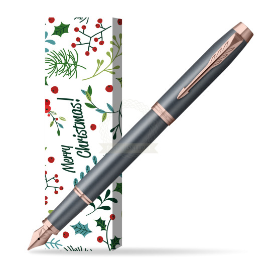 Pióro wieczne Parker IM TURQUOISE SLATE w obwolucie Merry Mistletoe