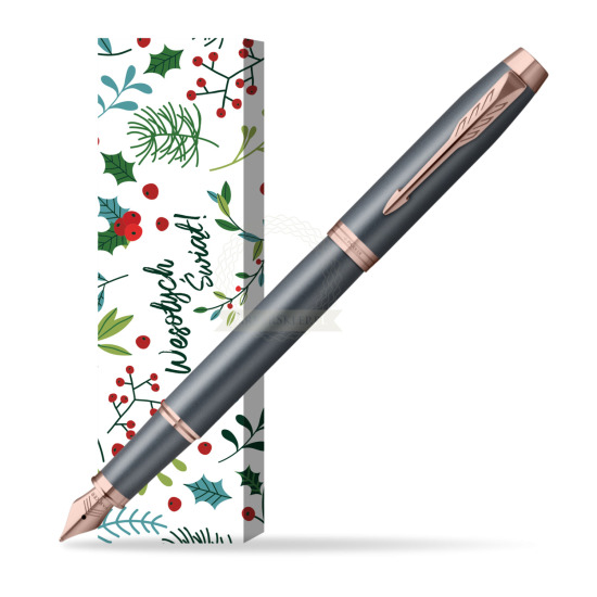 Pióro wieczne Parker IM TURQUOISE SLATE w obwolucie Święta pod jemiołą