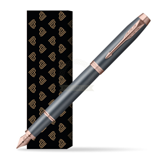 Pióro wieczne Parker IM TURQUOISE SLATE w obwolucie Złote Serca