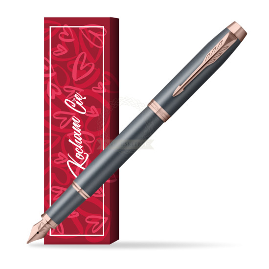 Pióro wieczne Parker IM TURQUOISE SLATE w obwolucie Kocham Cię