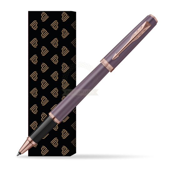 Pióro kulkowe Parker MERIDIAN Purple PGT w obwolucie Złote Serca