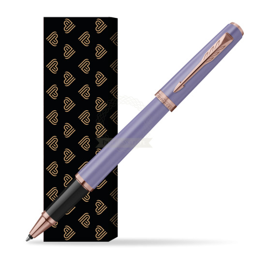 Pióro kulkowe Parker MERIDIAN Lilac PGT w obwolucie Złote Serca