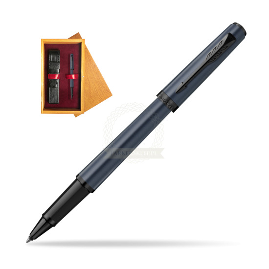Pióro kulkowe Parker MERIDIAN BLUE BT w pudełku drewnianym Honey Single Bordo