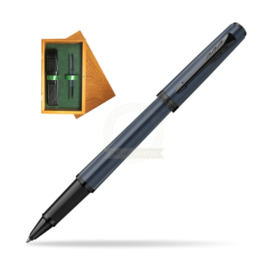 Pióro kulkowe Parker MERIDIAN BLUE BT w pudełku drewnianym Honey Single Zieleń