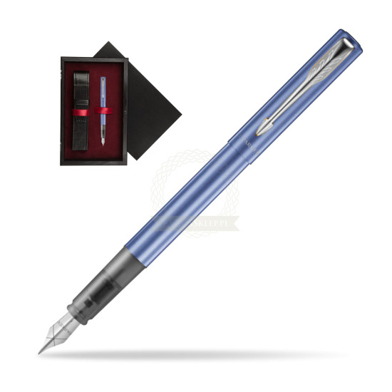 Pióro wieczne Parker Vector XL Blue CT w pudełku drewnianym Czerń Single Bordo