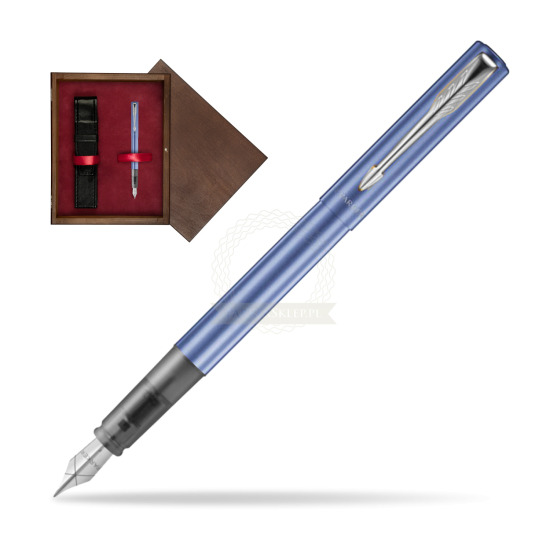 Pióro wieczne Parker Vector XL Blue CT w pudełku drewnianym Wenge Single Bordo