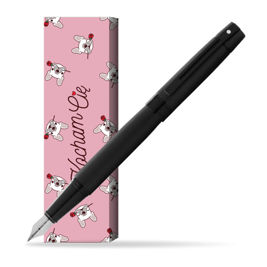 Pióro wieczne Sheaffer 300 czarne matowe w obwolucie Sweet Rose