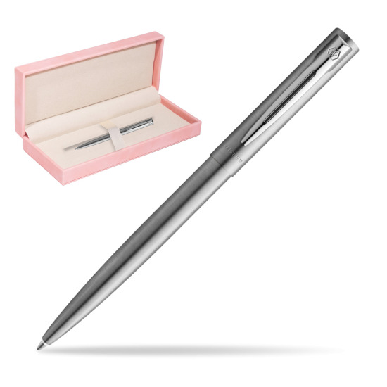 Długopis Waterman Allure Stal CT w różowym pudełku zamszowym