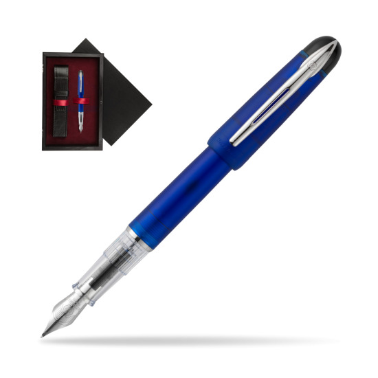 Pióro wieczne Waterman Kultur Assortis Blue w pudełku drewnianym Czerń Single Bordo