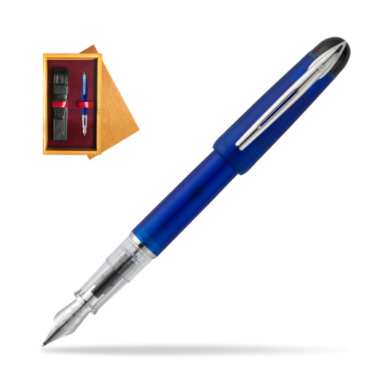 Pióro wieczne Waterman Kultur Assortis Blue w pudełku drewnianym Honey Single Bordo