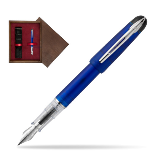 Pióro wieczne Waterman Kultur Assortis Blue w pudełku drewnianym Wenge Single Bordo