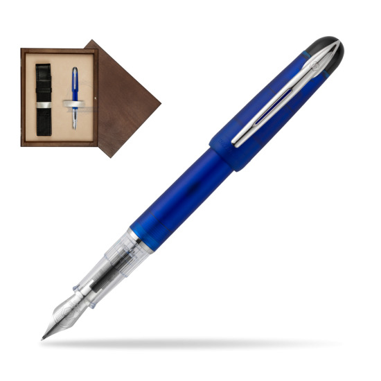 Pióro wieczne Waterman Kultur Assortis Blue w pudełku drewnianym Wenge Single Ecru