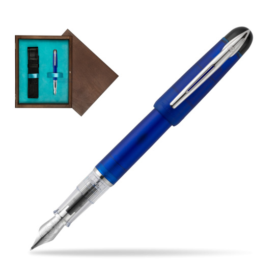 Pióro wieczne Waterman Kultur Assortis Blue w pudełku drewnianym Wenge Single Turkus