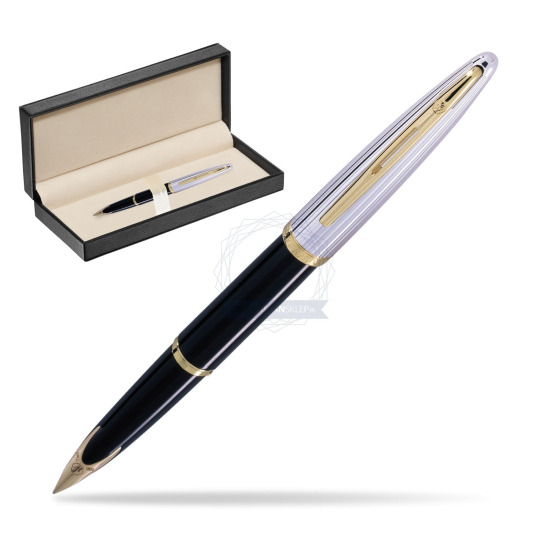 Pióro wieczne Waterman Carène Deluxe Czarny GT w pudełku classic pure black