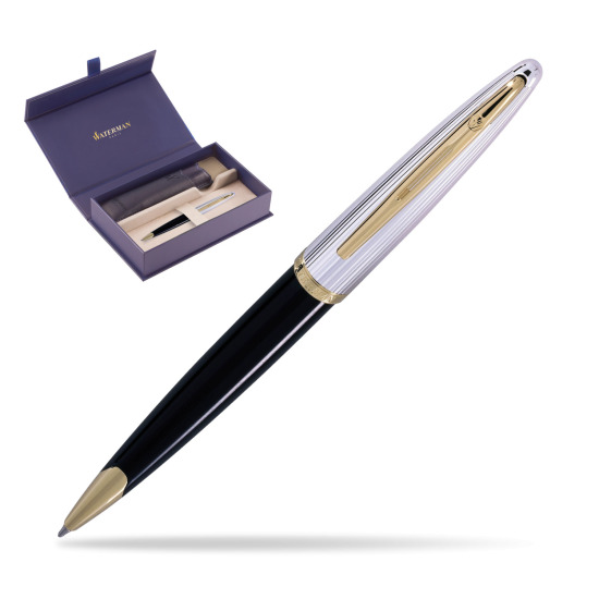 Długopis Waterman Carène Deluxe Czarny GT w oryginalnym pudełku Waterman, wsuwane etui