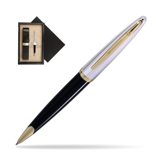 Długopis Waterman Carène Deluxe Czarny GT w pudełku drewnianym Czerń Single Ecru