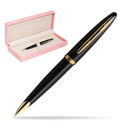 Długopis Waterman Carène Morze Czarne GT w różowym pudełku zamszowym