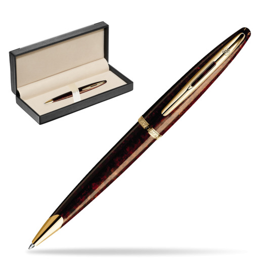 Długopis Waterman Carène Morski Bursztyn GT w pudełku classic black