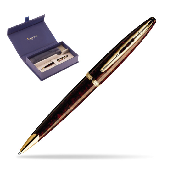 Długopis Waterman Carène Morski Bursztyn GT w oryginalnym pudełku Waterman, wsuwane etui