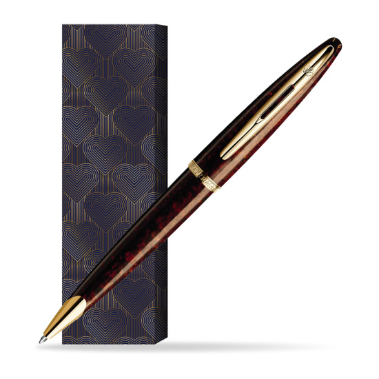 Długopis Waterman Carène Morski Bursztyn GT w obwolucie Glamour Love