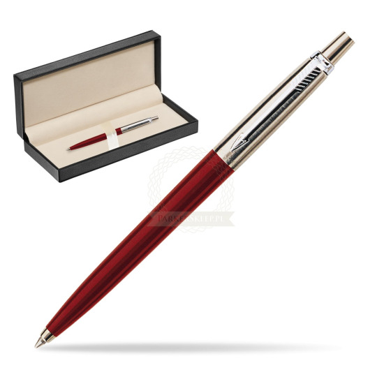 Długopis Parker Jotter Special Czerwony w pudełku classic pure black