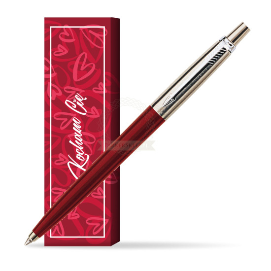 Długopis Parker Jotter Special Czerwony w obwolucie Kocham Cię
