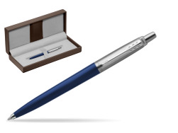 Długopis Parker Jotter Navy Special Niebieski w brązowym pudełku skórzanym