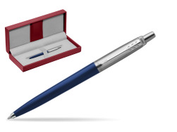 Długopis Parker Jotter Navy Special Niebieski w czerwonym pudełku skórzanym