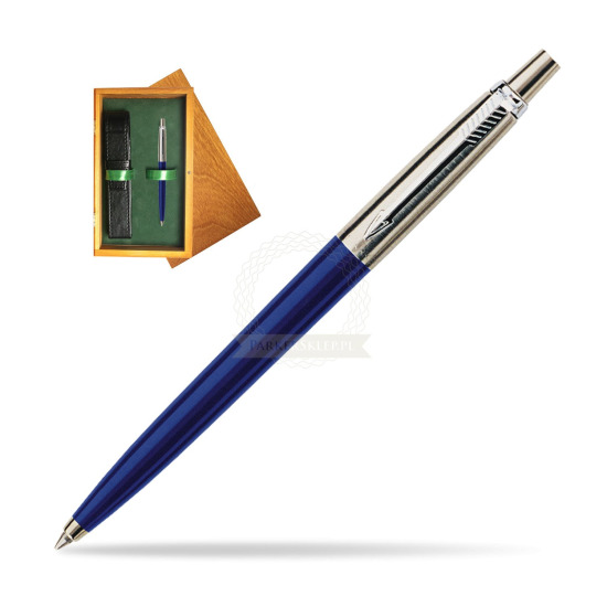 Długopis Parker Jotter Navy Special Niebieski w pudełku drewnianym Honey Single Zieleń