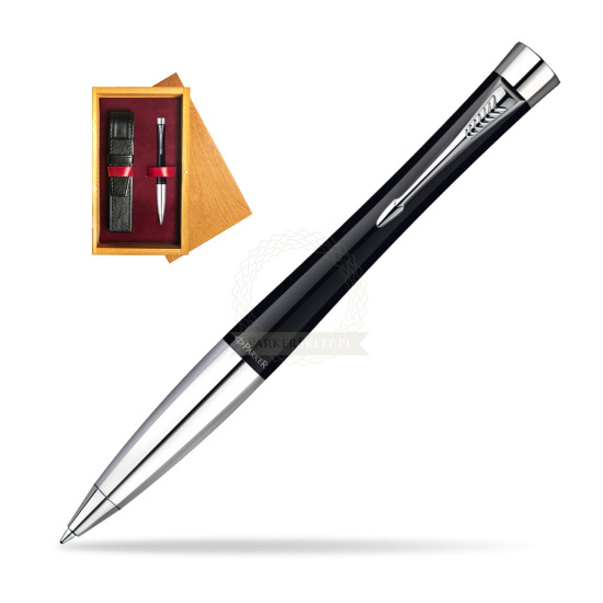 Długopis Parker Urban Fashion London Cab Black CT w pudełku drewnianym Honey Single Bordo