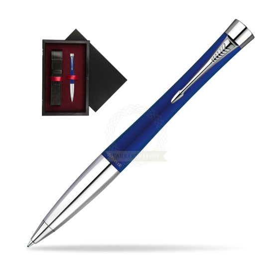 Długopis Parker Urban Fashion Bay City Blue CT w pudełku drewnianym Czerń Single Bordo