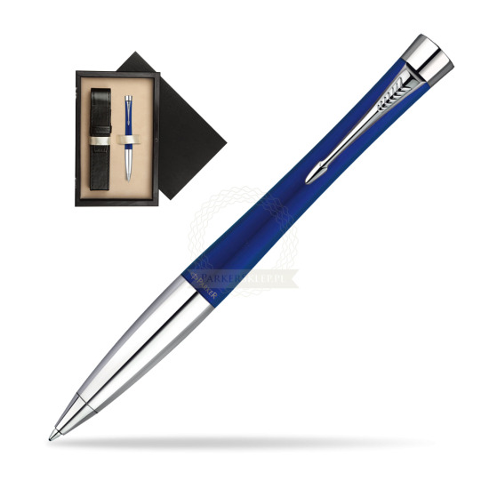 Długopis Parker Urban Fashion Bay City Blue CT w pudełku drewnianym Czerń Single Ecru