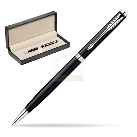 Długopis Parker Sonnet Original Slim Laka Głęboka Czerń CT w pudełku classic black