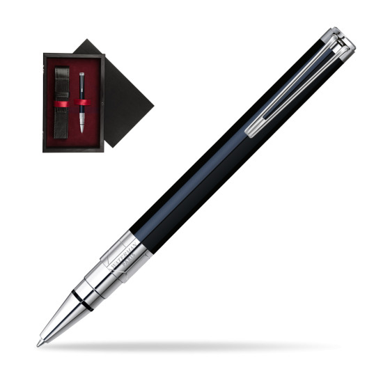 Długopis Waterman Perspective Czarny CT w pudełku drewnianym Czerń Single Bordo