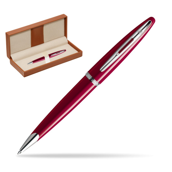 Długopis Waterman Carène Lśniąca Czerwień CT w pudełku classic brown