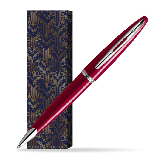 Długopis Waterman Carène Lśniąca Czerwień CT w obwolucie Glamour Love